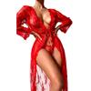 Women's fashion mesh perspective sex suit, sexy lace seduction underwear two-piece set for women
