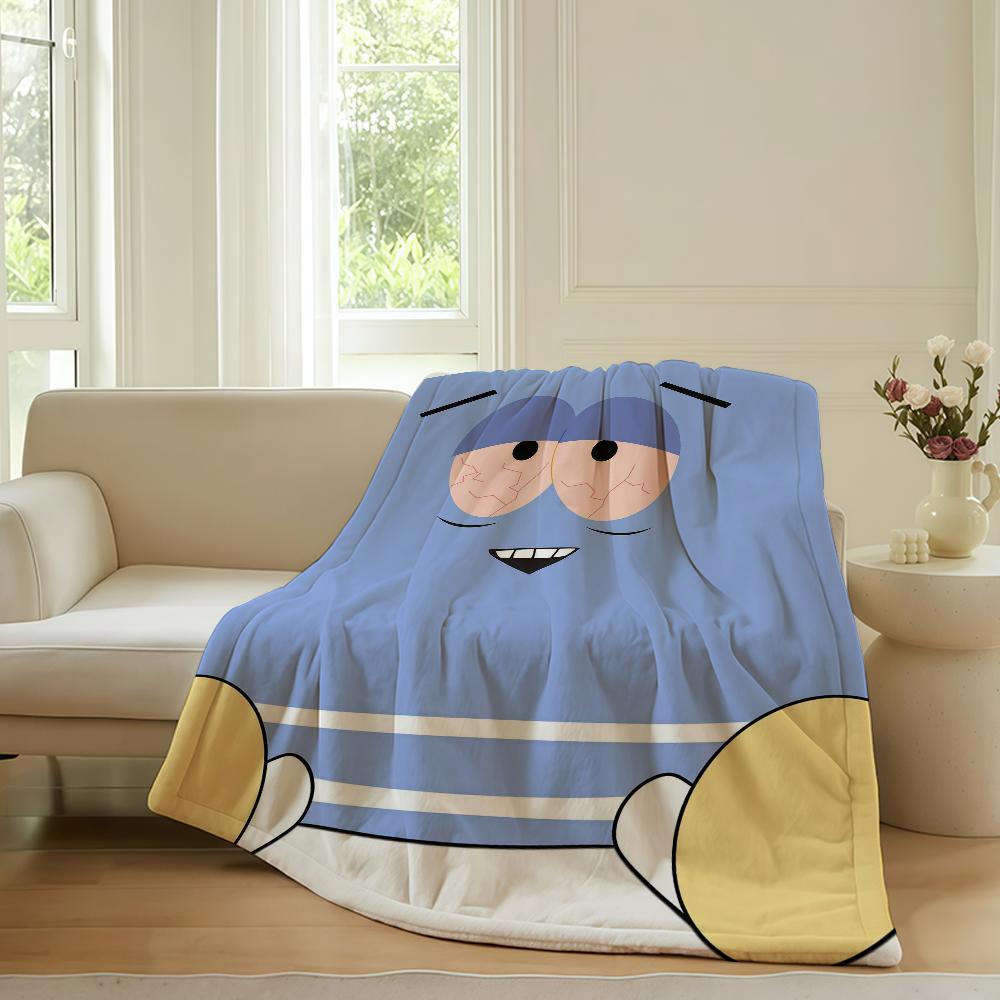 Cartoon cute T-Towelie Blanket For Sofa Office Bed Plane Travel Sleep Read Relax Camping Soft And Warm