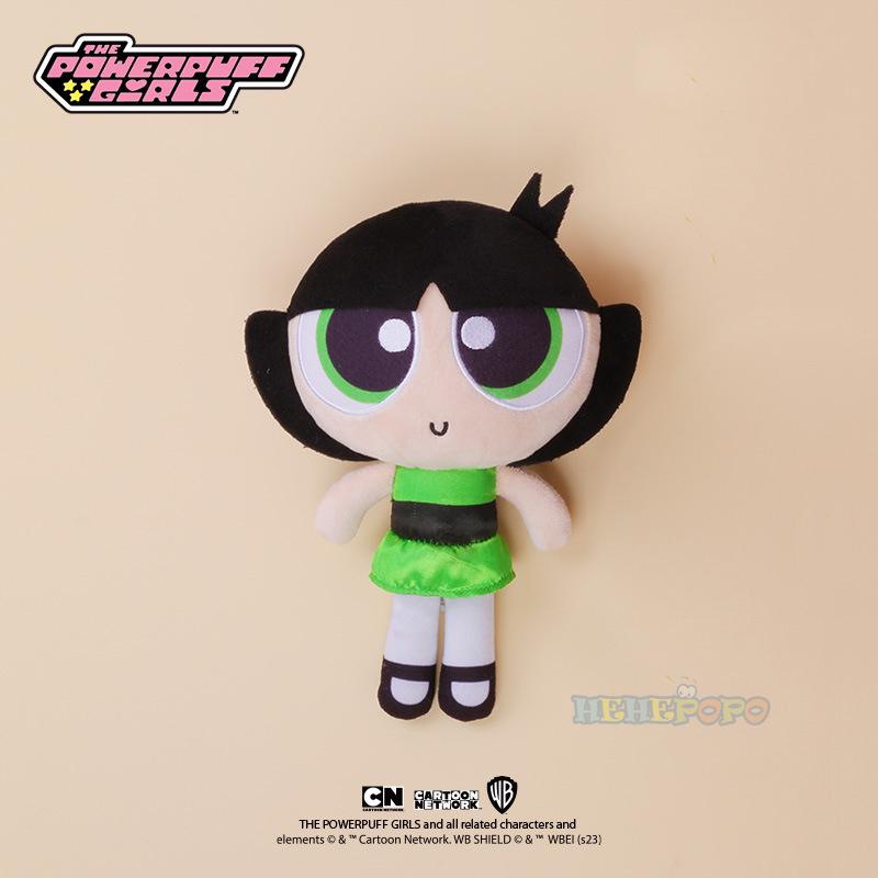 The Powerpuff Girls Buttercup Bubbles Blossom Cute Cartoon Plush Doll Kawaii Fluffy Stuffed Toy 23cm/35cm