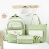Four Piece Multi-purpose Backpack Set  Elementary School Backpack  Large Capacity Crossbody Handbag for Junior High School Students
