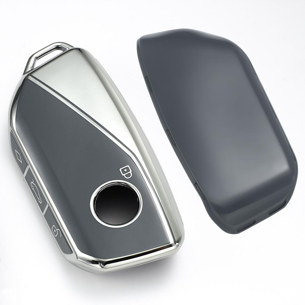 Adatto per 2025 2026 BMW IX IM I5 M60 X5 X7 X6 IX I7 Guscio Custodia Copri Telecomando, Copri Telecomando Morbido in TPU Compatibile con Chiave Smart BMW