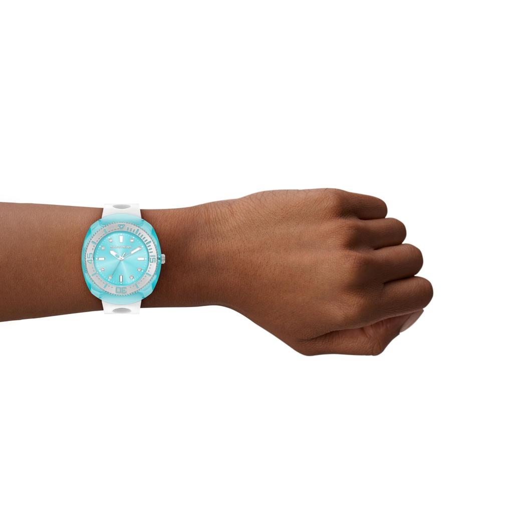 Skechers Palmera Blue Polycarbonate SR6319 Women's Three-Hand Watch,