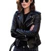 Europäische & Amerikanische Damen Motorrad Lederjacke - Frühling/Herbst, Kurzes Schlankes Design Mode Oberbekleidung 2025.