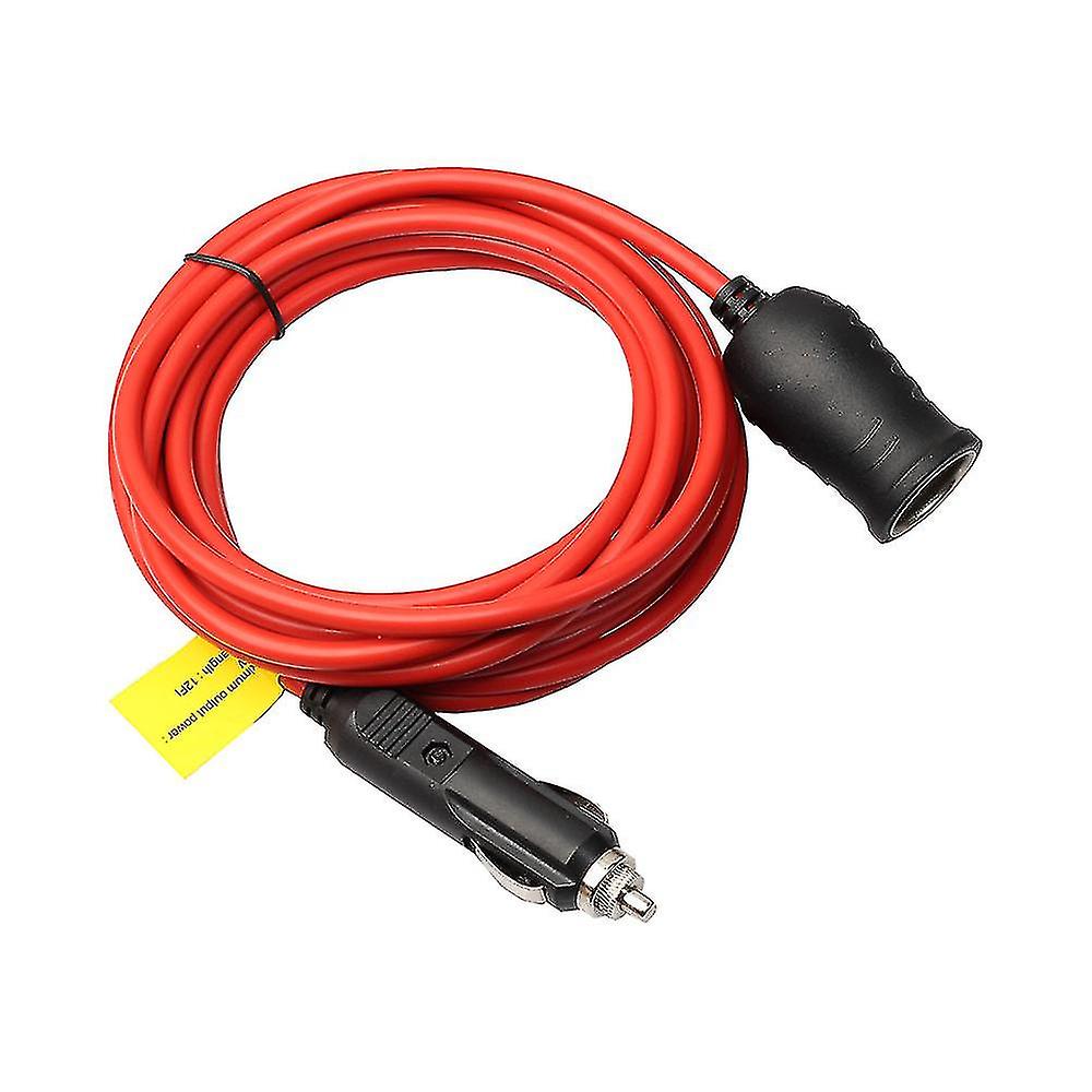 12v 12ft Foot Heavy Duty Extension Cord With Cigarette Lighter Plug 3.5m Plastic