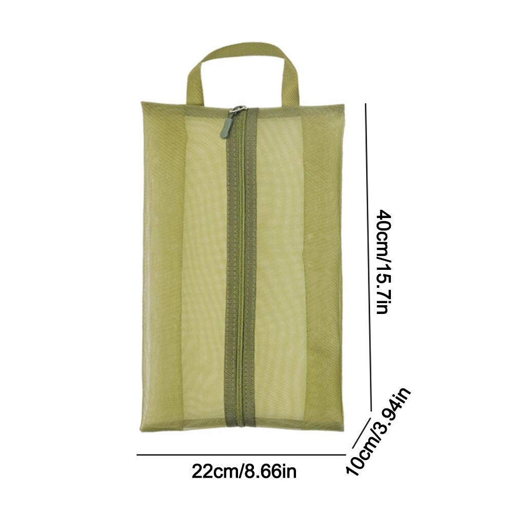Zipper Shoe Storage Bag Dust Proof Sneaker Pouch Portable Travel Shoe Organizer