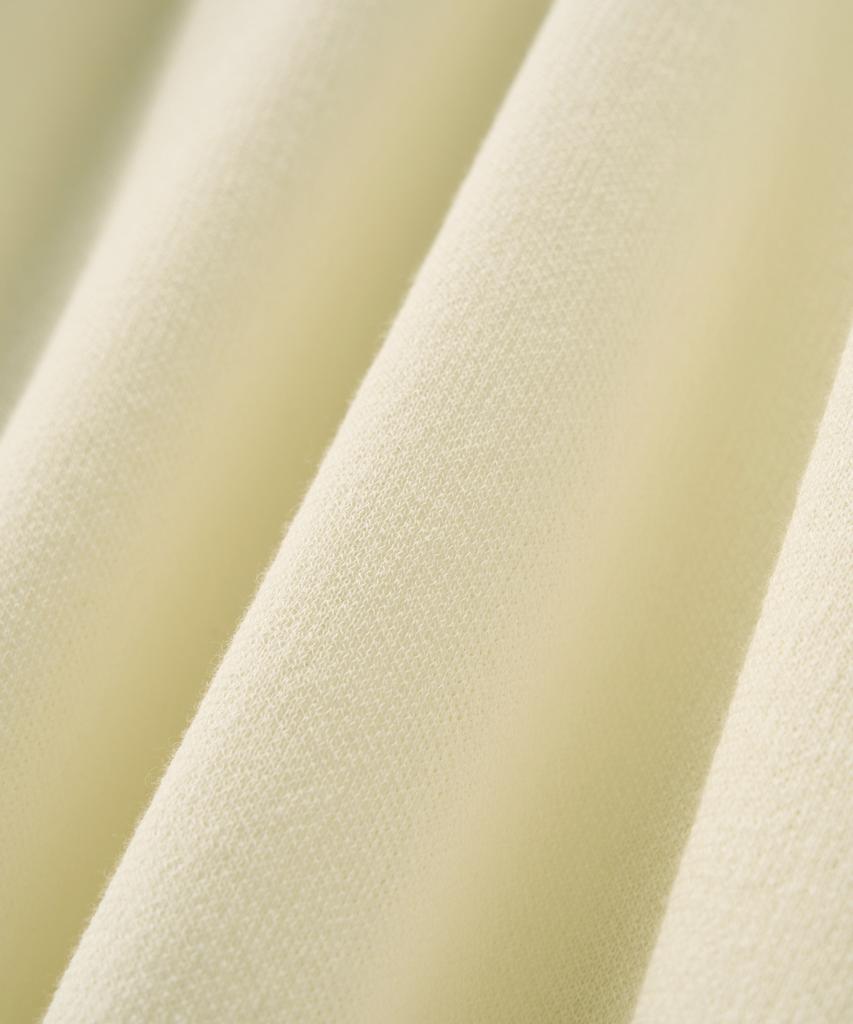 Seteo (W) Lightweight Crew Neck Half Knit Cream