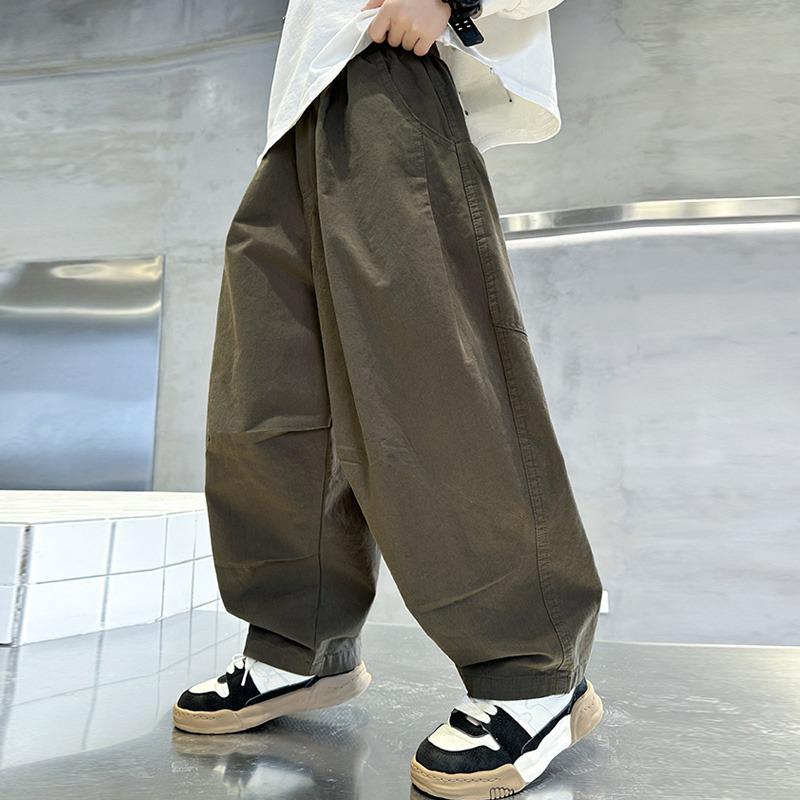 

2025 Хлопчачі повсякденні карго штани широкого крою на весну та осінь 170 (160CM-170CM)