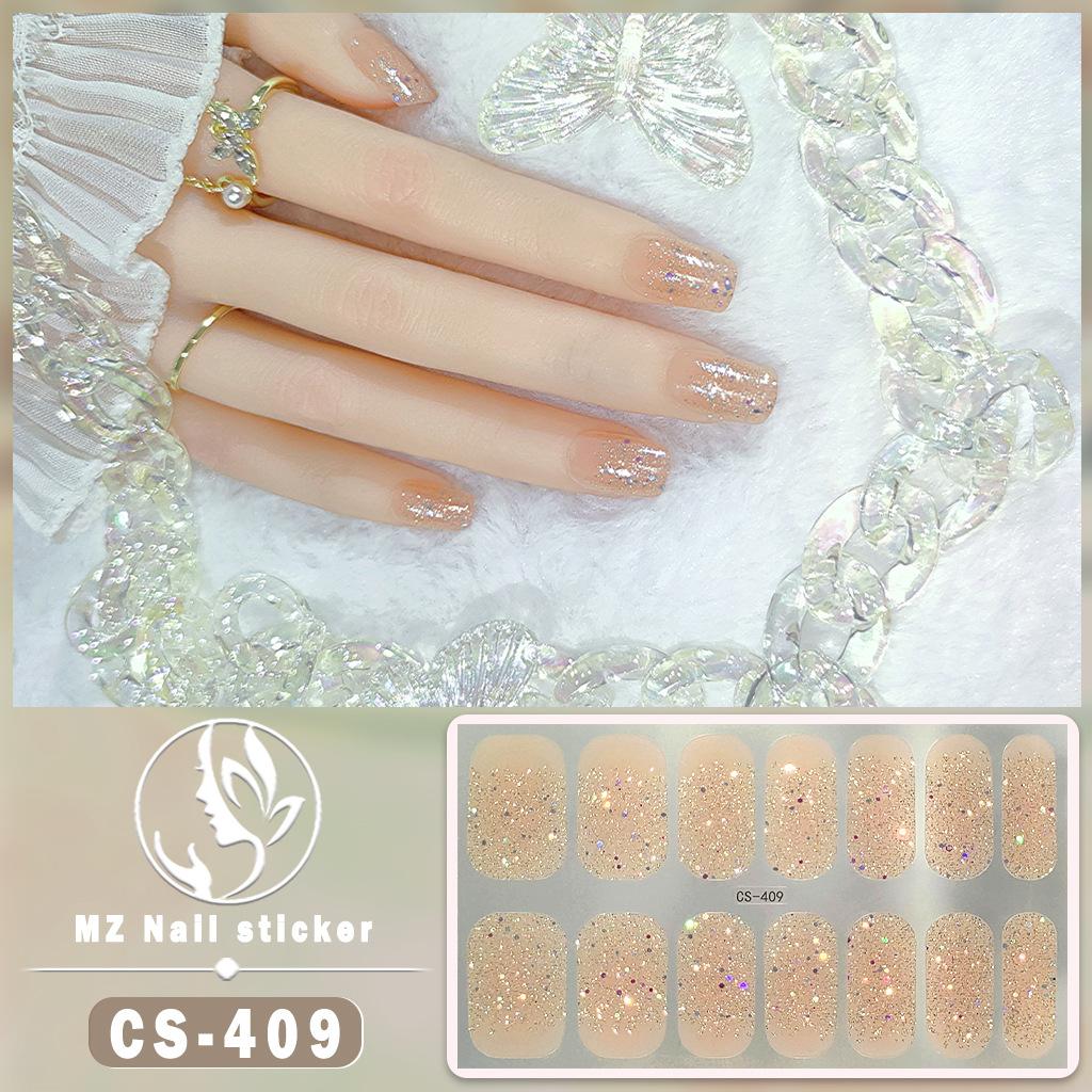 CS Panda nepečlivý gelový lak na nehty film je plně potažený malou červenou knihou v čínském stylu samolepicí film na nehty samolepka na nehty