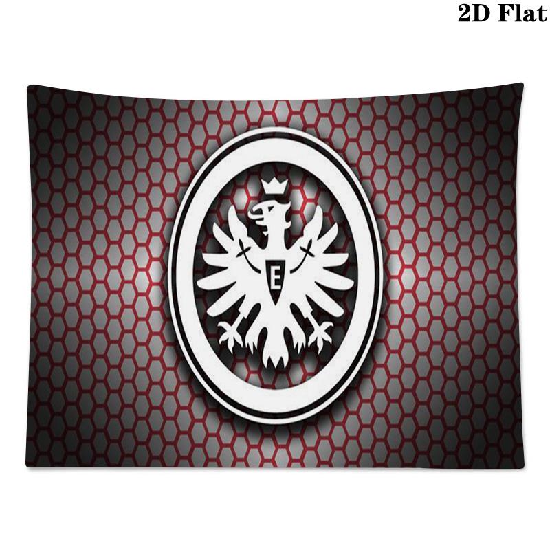 Eintracht Frankfurt logo Wall Tapestry Aesthetic Wall Hanging Printed Fabric Blanket Decorative Tapestries for Bedroom Living Room Home Decor