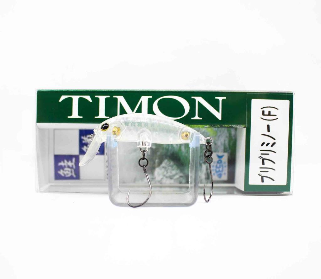 Leurre Flottant Jackall Timon Chibi Buri Buri Minnow Transparent - 31mm Pour Truite