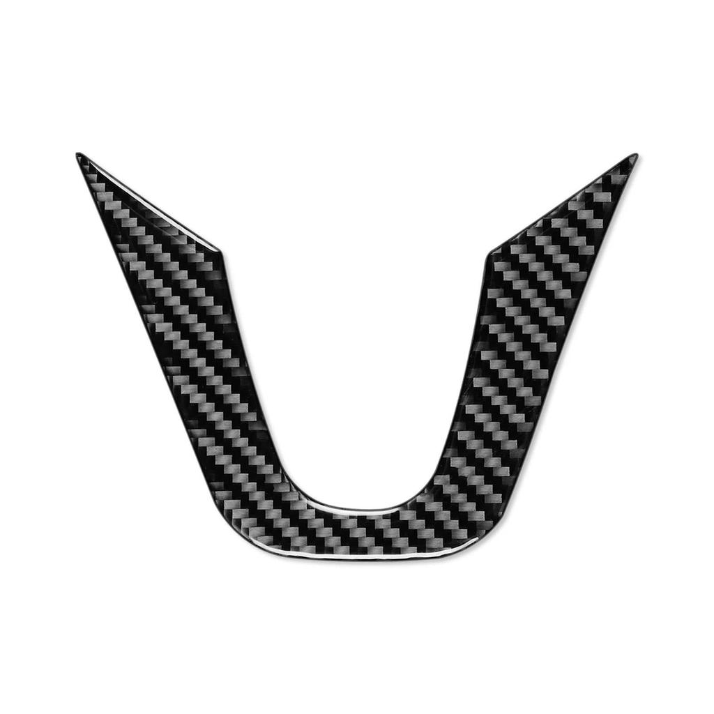 Accessories Car Interior Carbon Fiber Style Steering Wheel Decoration Cover Trim Sticker for Smart 453 FourTwo 2016-2021