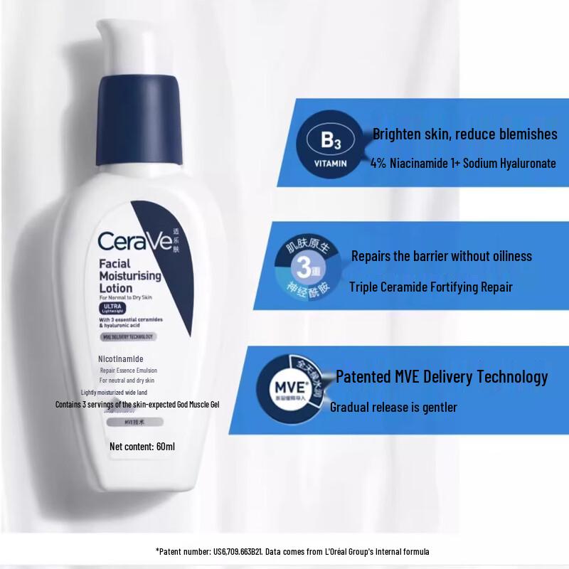 Set Crema Idratante con Niacinamide e Detergente Idratante CeraVe