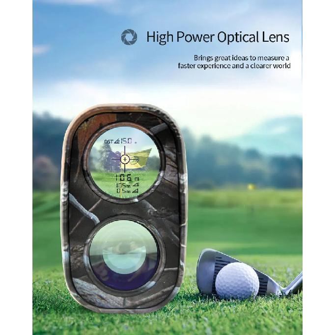 TOTEN Hunting Rangefinder 6x25 Monocular 600m Meter Distance Outdoor Sports Golf Laser Survey Telemeter LCD Telescope Equipment