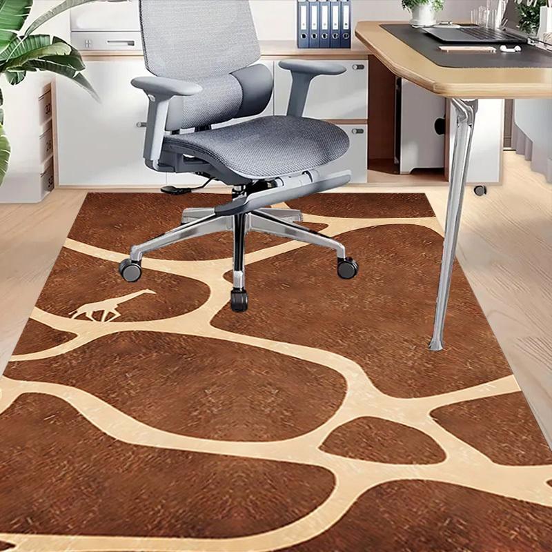 1PC Giraffe Print Extra Large Non Slip Floor carpet, Office, family, bedroom, Studio   Large Area Rug Indoor Rugs, , Vibrant Colors