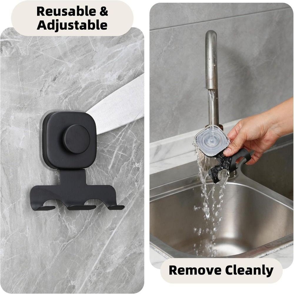Removable Suction Cup Razor Holder Wall Mounted Shaver Storage Rack  Washroom Wall