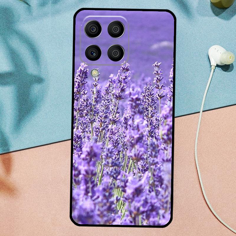 Purple Flowers Lavender For Samsung Galaxy M21 M31 M11 M13 M33 M53 M16 M06 M12 M14 M15 M35 M55 M34 M54 M32 M52 Case