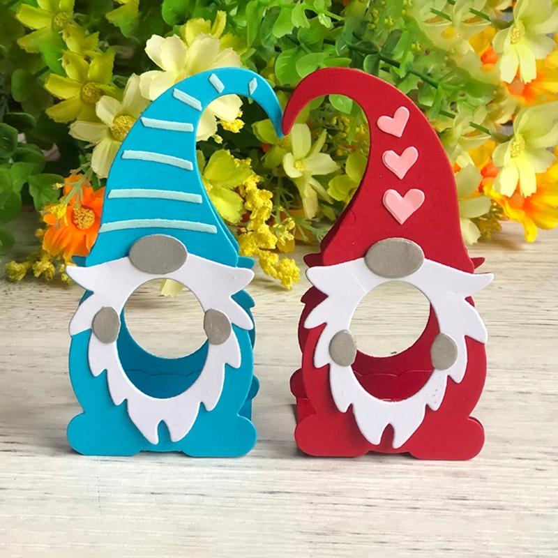 Metal Die Cuts Gnome Embossing Stencil Cutting Dies for Card Making Scrapbooking Paper Craft DIY Template Handmade