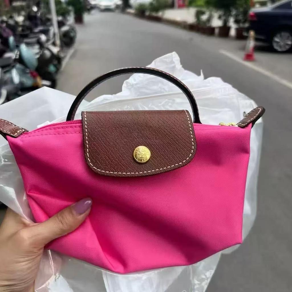 Applicable to Longxiang mini bag shoulder strap leather transformation crossbody dumpling bag small free punching buckle hanging bag strap