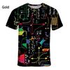 Mode Nieuw Leuk Wiskundige Formule Heren Bedrukt T-shirt Street Fashion Harajuku Grote Maten Ronde Hals Korte Mouw