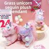 Jinnew Scruffy Creative Unicorn Plush Cartoon Pendant With Sequins For Girl