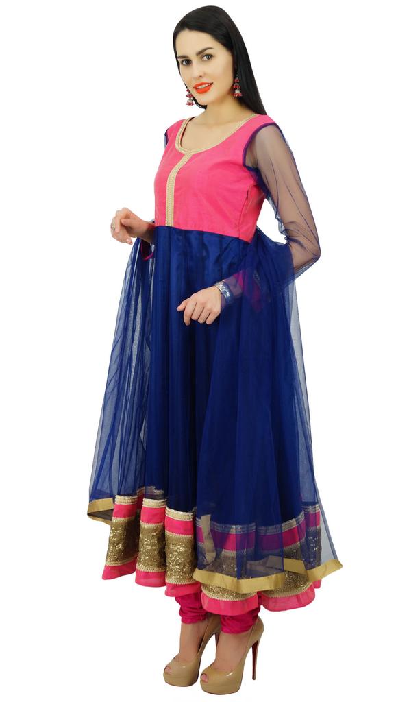 Atasi Womens Net Anarkali Salwaar Kameez Suit with Dupatta Ethnic Wear Dress