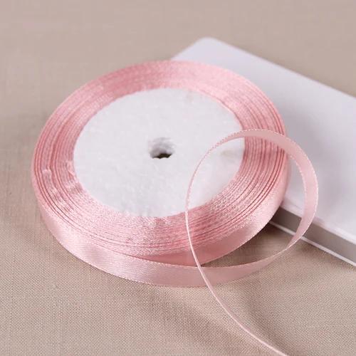 10mm Satin Ribbons DIY Wedding Birthday Party Artificial Silk Roses Crafts Supplies Sewing Acces Scrapbooking Material 25Yards