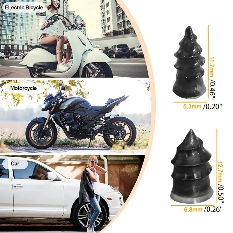 Universal vacuum tire repair nail kit, new rubber repair tool for universal inner tubes of automobiles and motorcycles parts