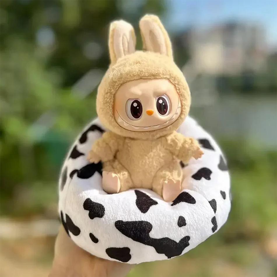 Suitable for 17cm Mini Labubu Sofa, BJD Doll Room Decoration, Second-generation Sit In Party Series, Car Sofa, Mini Sofa Bed