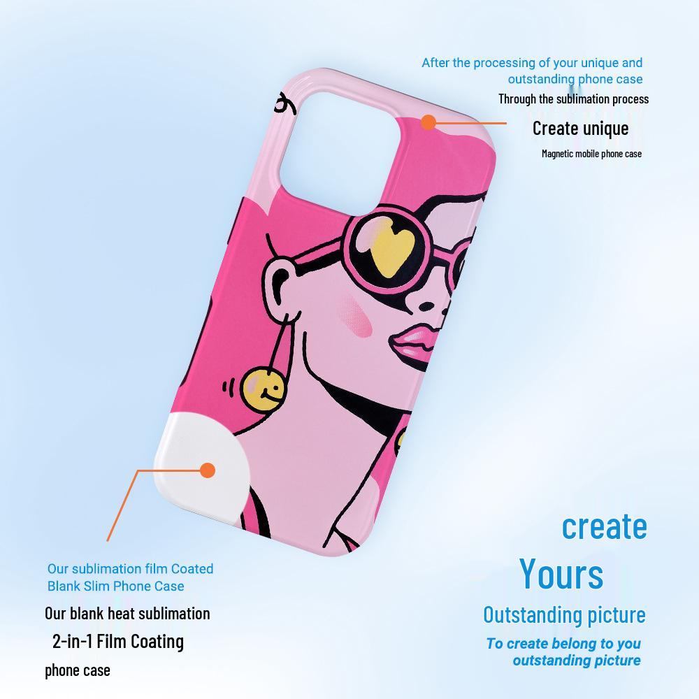 iPhone 16 Film Coating Two-in-One Heat Transfer Sublimation Case for Apple Promax