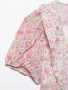 2025 Spring Women's Fashion: European & American Style Printed Short Dress with Round Turn-Down Collar