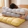 Fluffy Quilted Cooling Pillow Skin-friendly Neck Support Pillow Creative Sleeping Pillow  Hotel