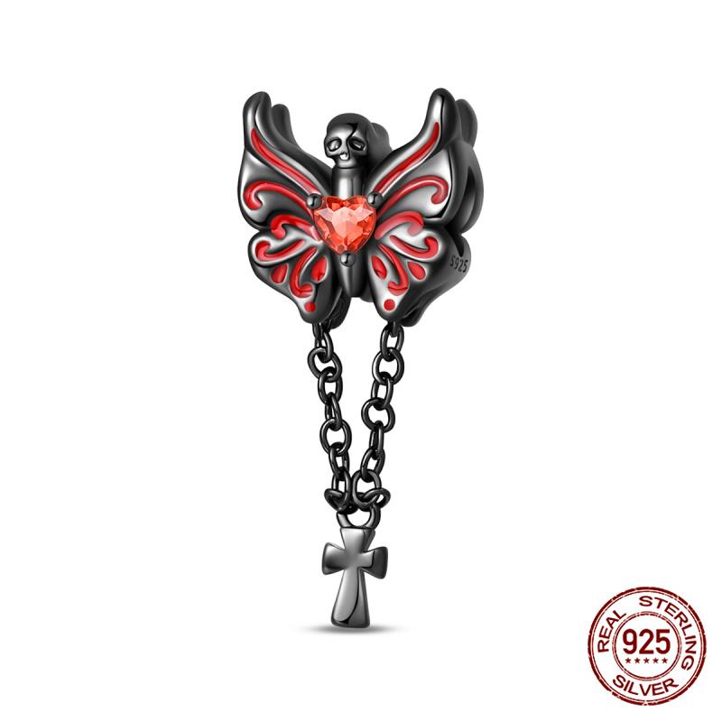 New In Original Charms Copper Glow In Skull And Pumpkin Charms Beads Fit 3Mm Original Bracelet For Women Diy Jewelry Gifts