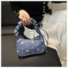 Sweet Japanese Style Cotton Crescent Bag Fashionable Women's Shoulder Handbag Casual Tote KTB