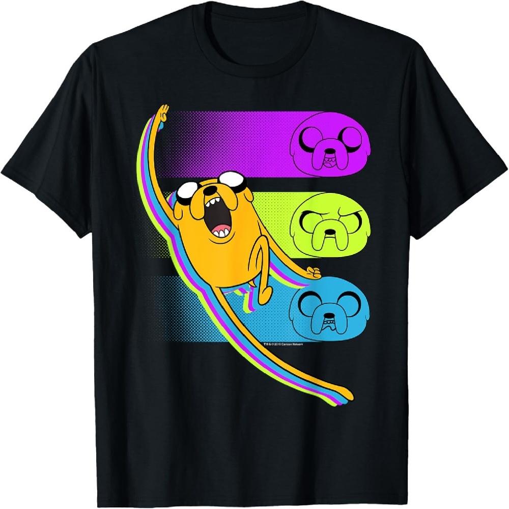 CN Футболка Время приключений Джейк Неоновые лица S