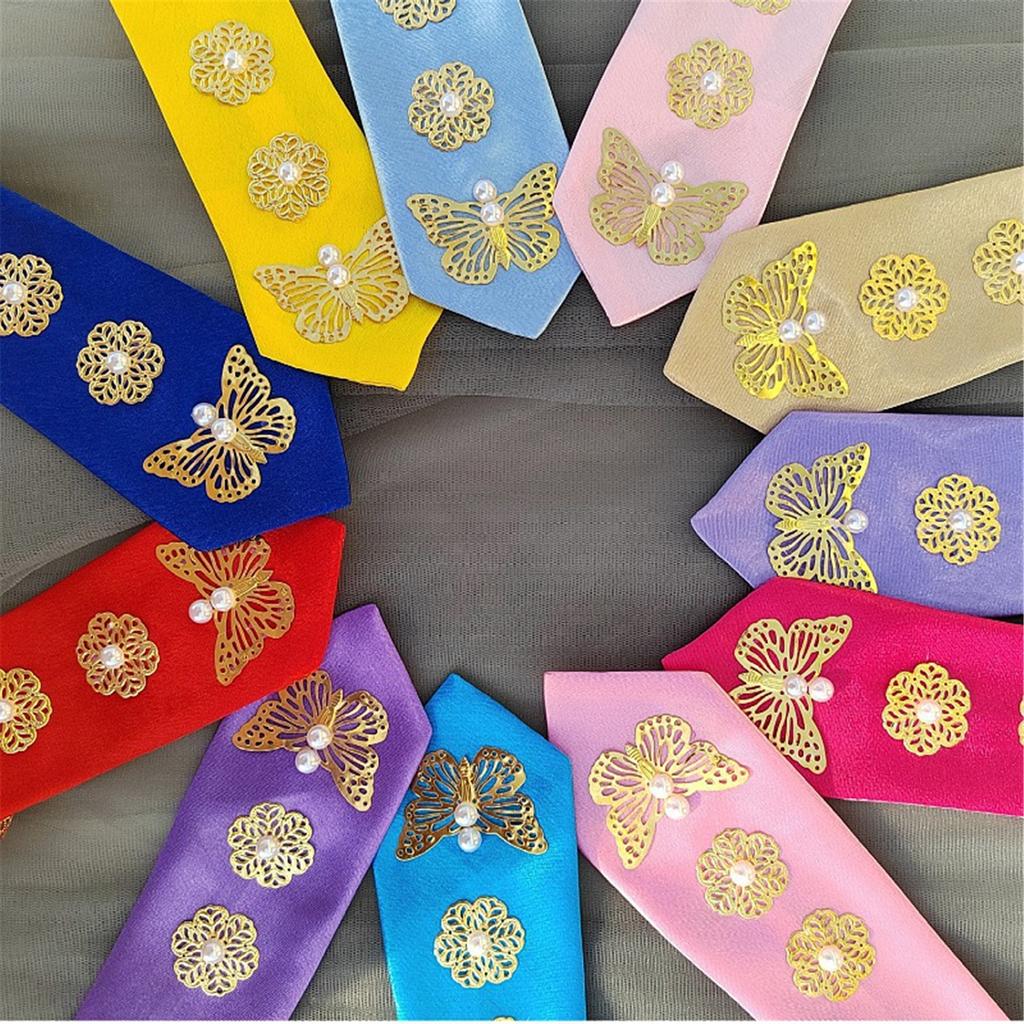 Traditional Korean Yanji Headband For Women Soft And Breathable Butterfly Decors Hairband For Cultural Event Daily Wear