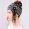 [3rd Reorder] [Hairband]_Handicrafted Berry of Toil Hairband - Dark Gray Melange & Black