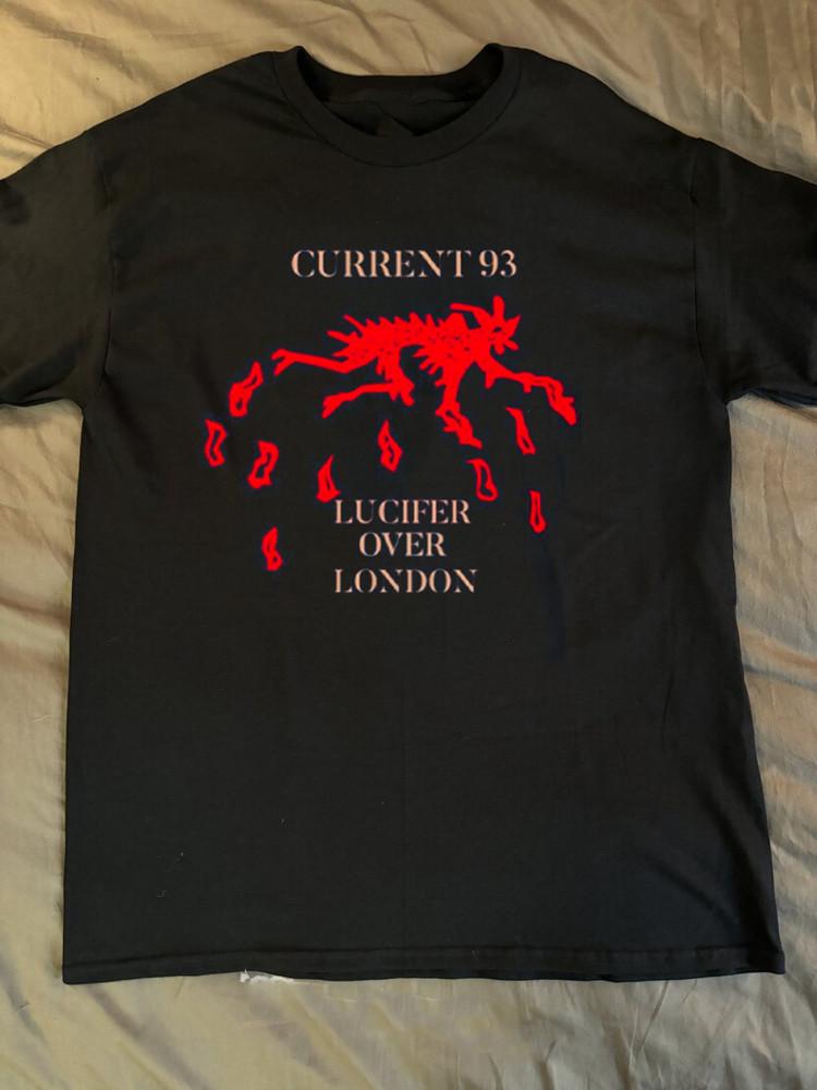 

Rare Current 93 Lucifer Over London Black All Size Unisex T-Shirt AR974 Unisex T-Shirt L