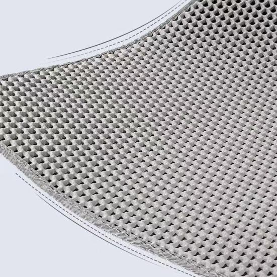 EVA Kattesandmatte Dobbelt Lag Stor Hull Anti-skli Sandskål Filtermatte Effektiv Rengjøring Pustende Design Kattetilbehør