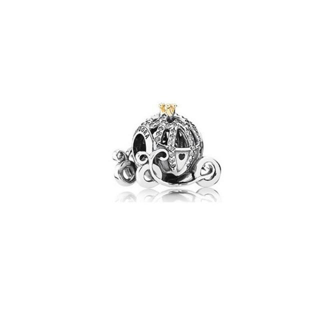 Rose Gold Crown Perlen Charm Bead Fit Original Mode Charms Silber 925 Armband Frauen Schmuck