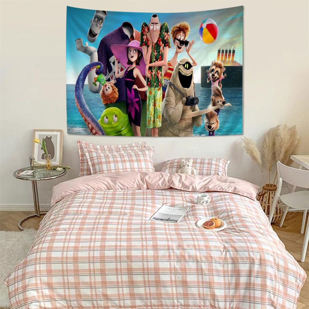 Anime Hotel Transylvania Appeso Arazzo Boemo Arazzi da Parete Boemi Mandala Kawaii Decorazione Stanza