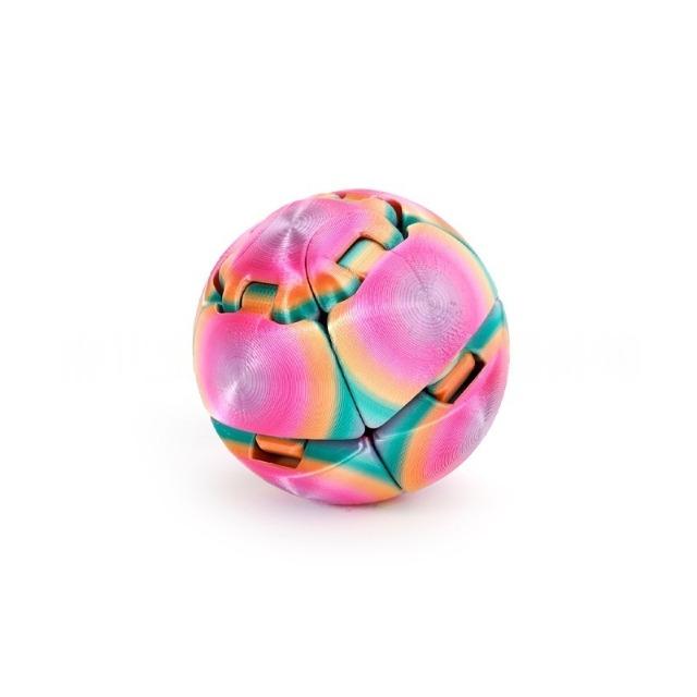 3D Printed Twistsphere Fidget Toy Gradient Gear Ball Rotating Liquid Flow Ball Anxiety Relief Decompression Toy