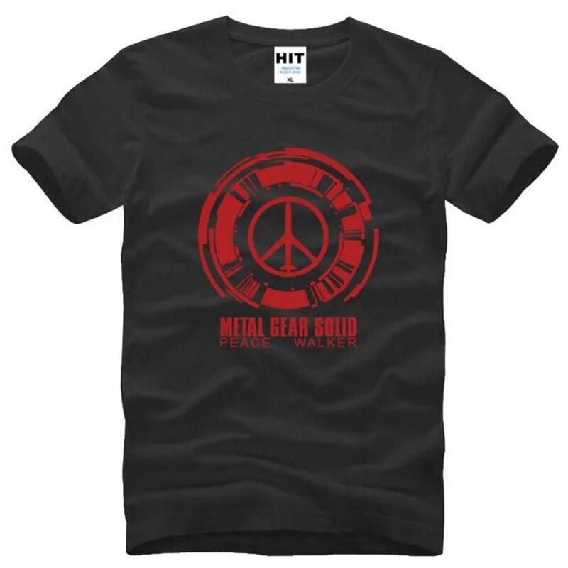 Metal Gear Solid Peace Walker Game Trička Unisex Krátký rukáv O Výstřih Bavlněné Unisex tričko Fitness tričko Homme Camisetas Hombre