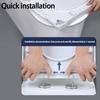 [Installiert in 1 Sekunde] Verdickter, bruchsicherer Toilettensitz, kompatibel mit allen Marken, U/V/O-förmigen Toilettensitzen