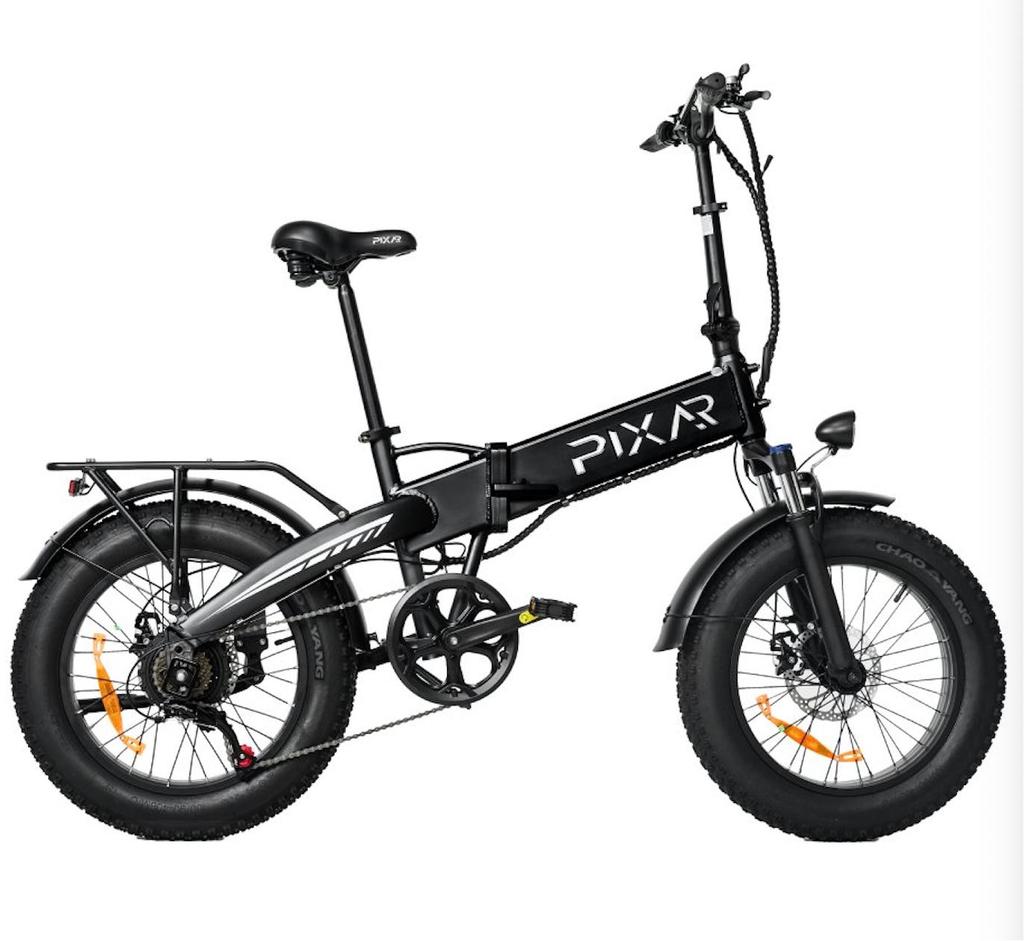 PIXAR Star City Commuting Folding Electric Bicycle 48V15Ah Battery 500W Motor 20 Inch Fat Tires 120kg Load 45-55km Range E-Bike