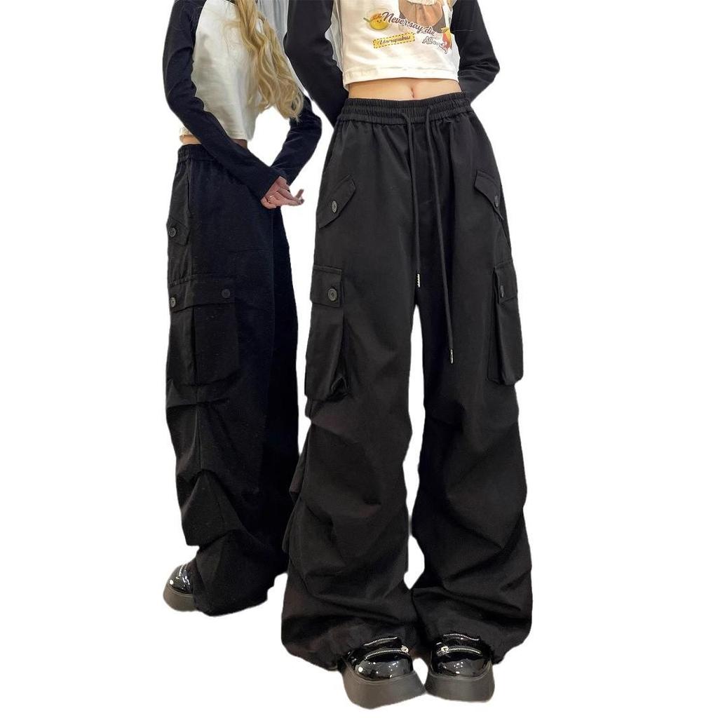 Unisex Retro Plissierte Lagen-Hip-Hop-Hose - Lässig, Vielseitig, Herbst/Winter-Trend