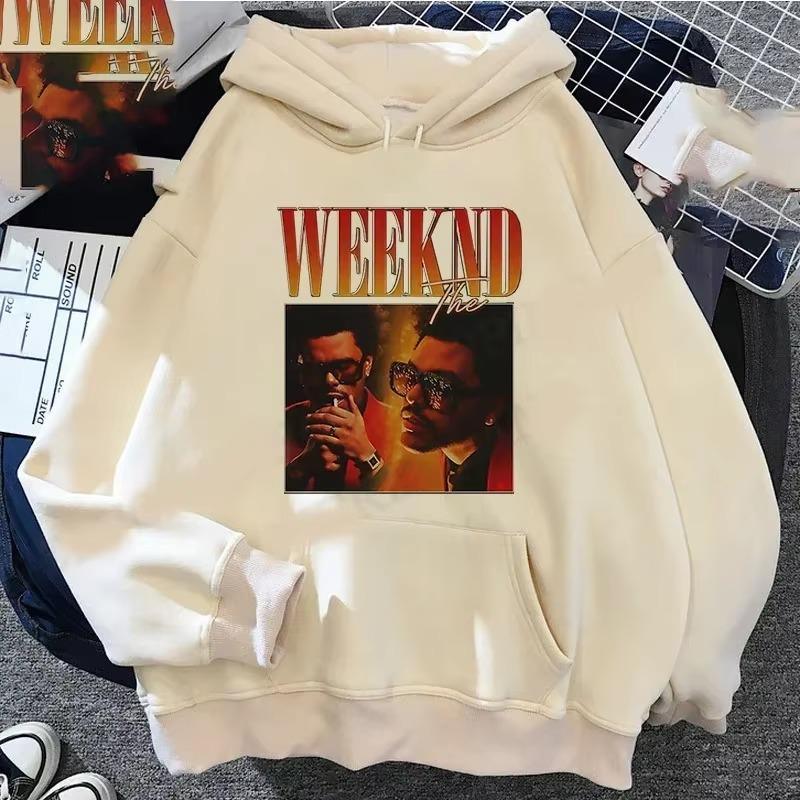 Singer The Weeknd Men's Sweatshirt Autumn and Winter Street Leisure Fitness Jogging Sports Adult Hooded Pullover