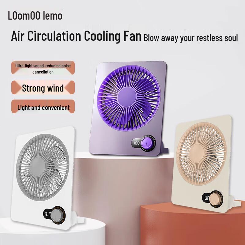 LOOMOO Ultra-Thin Desktop Fan