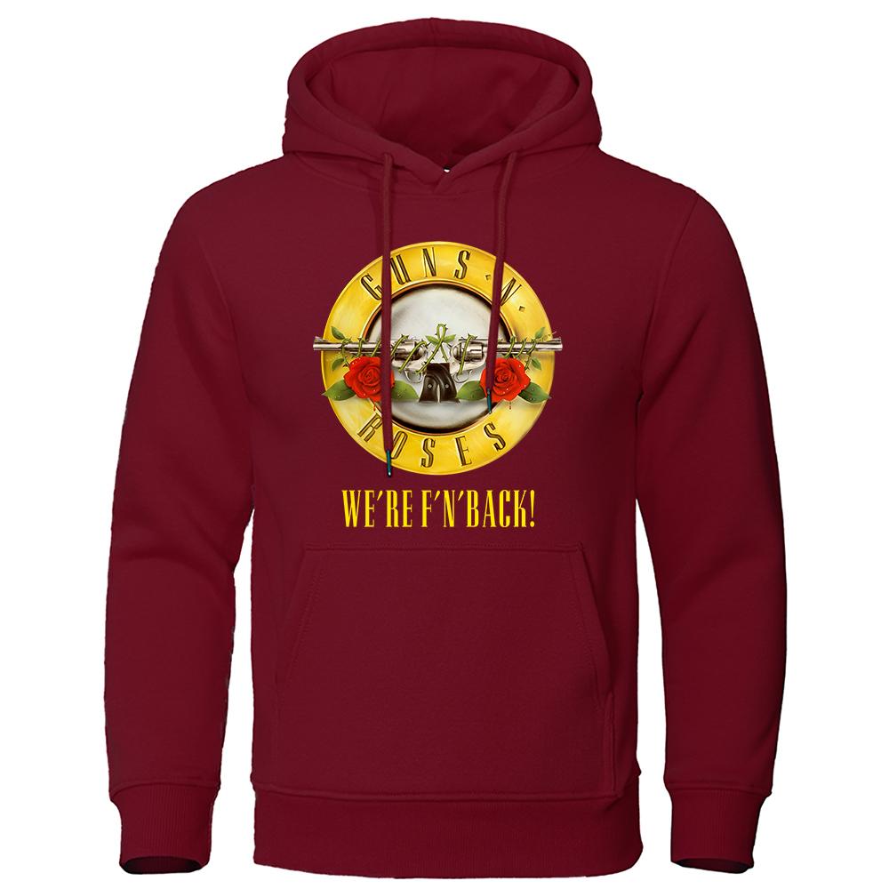 

Guns N Roses We Re Back Metal Rock Style Hooded Mens Hip Hop Crewneck Hoodies Autumn Oversize Hoodie Harajuku Unisex Clothing 3XL