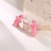 Boucles d'oreilles mignonnes pour petits animaux, style européen et américain, avec design peinture en aérosol