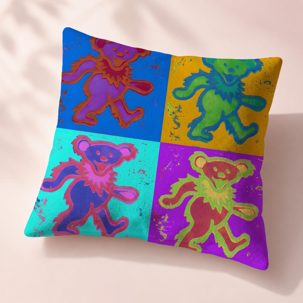 Street ggGrateful DeaD Cushion Cover Premium Reversible Pillow Cover In Dual Comfort Decor for Home Car